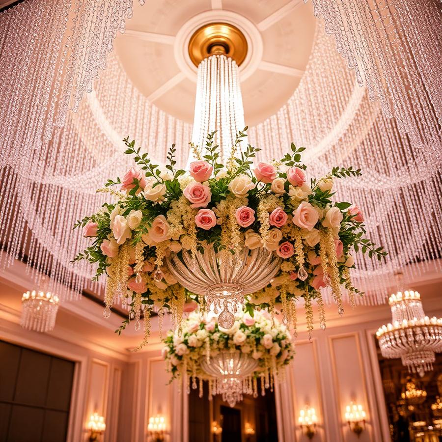 Suspended Floral Chandelier